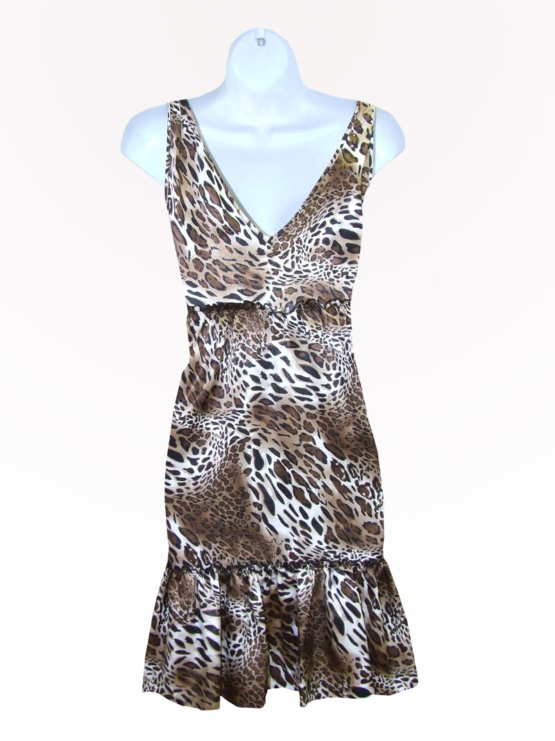 Leopard Print Party Dress